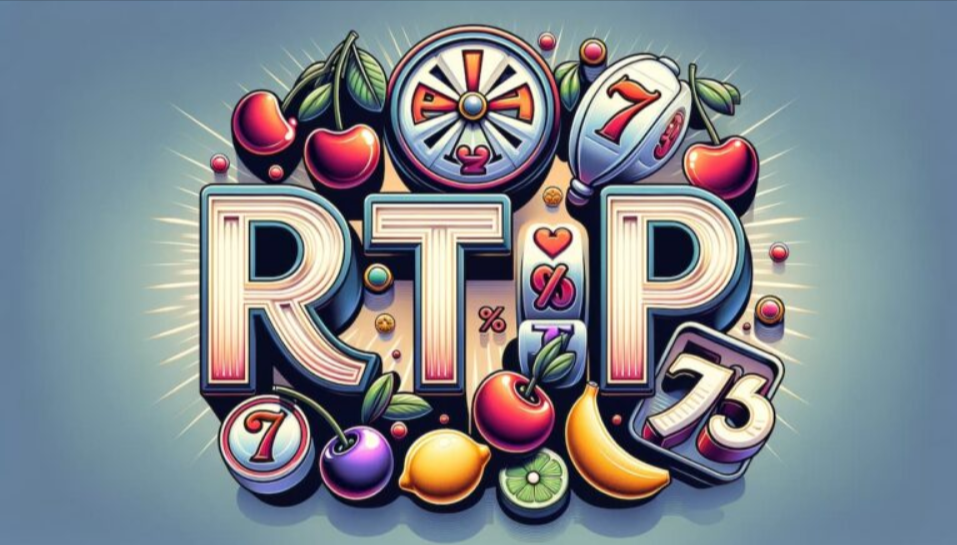 a colorful text with various objects around it